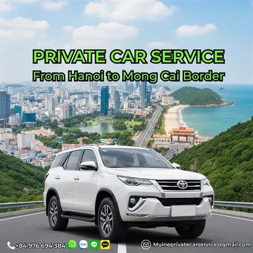 Hanoi to Mong Cai Border Private Car